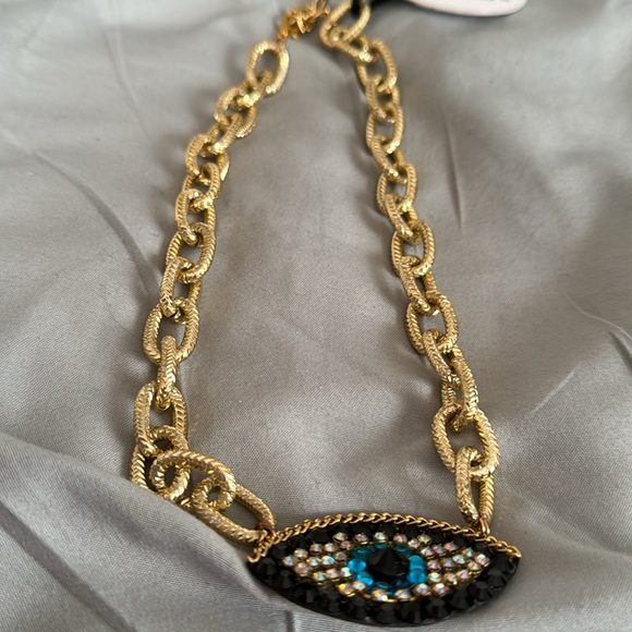 Evil eye hand made Necklace - Picture 3 of 3